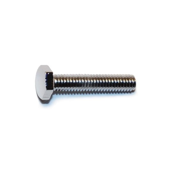 Class 8.8, M4-0.70 Hex Head Cap Screw, Chrome Plated Steel, 20 mm L, 10 PK